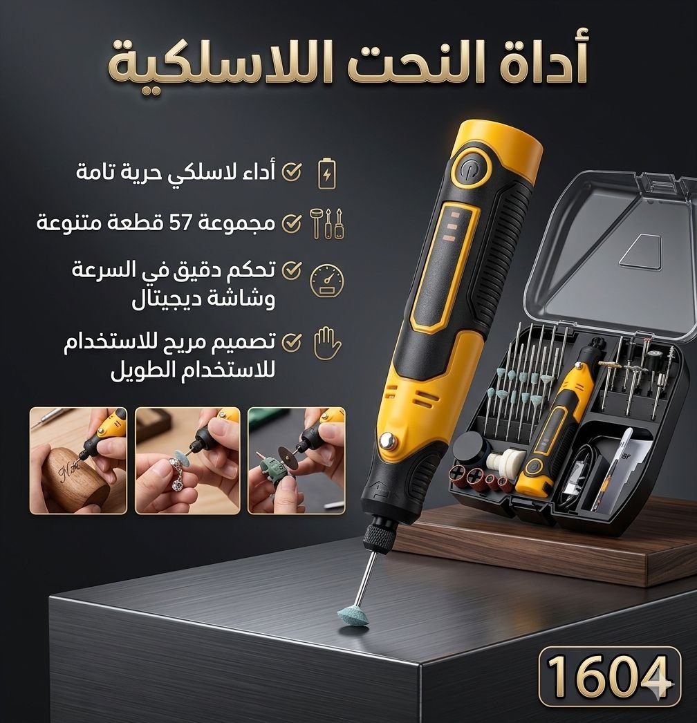 أداة النحت اللاسلكية
