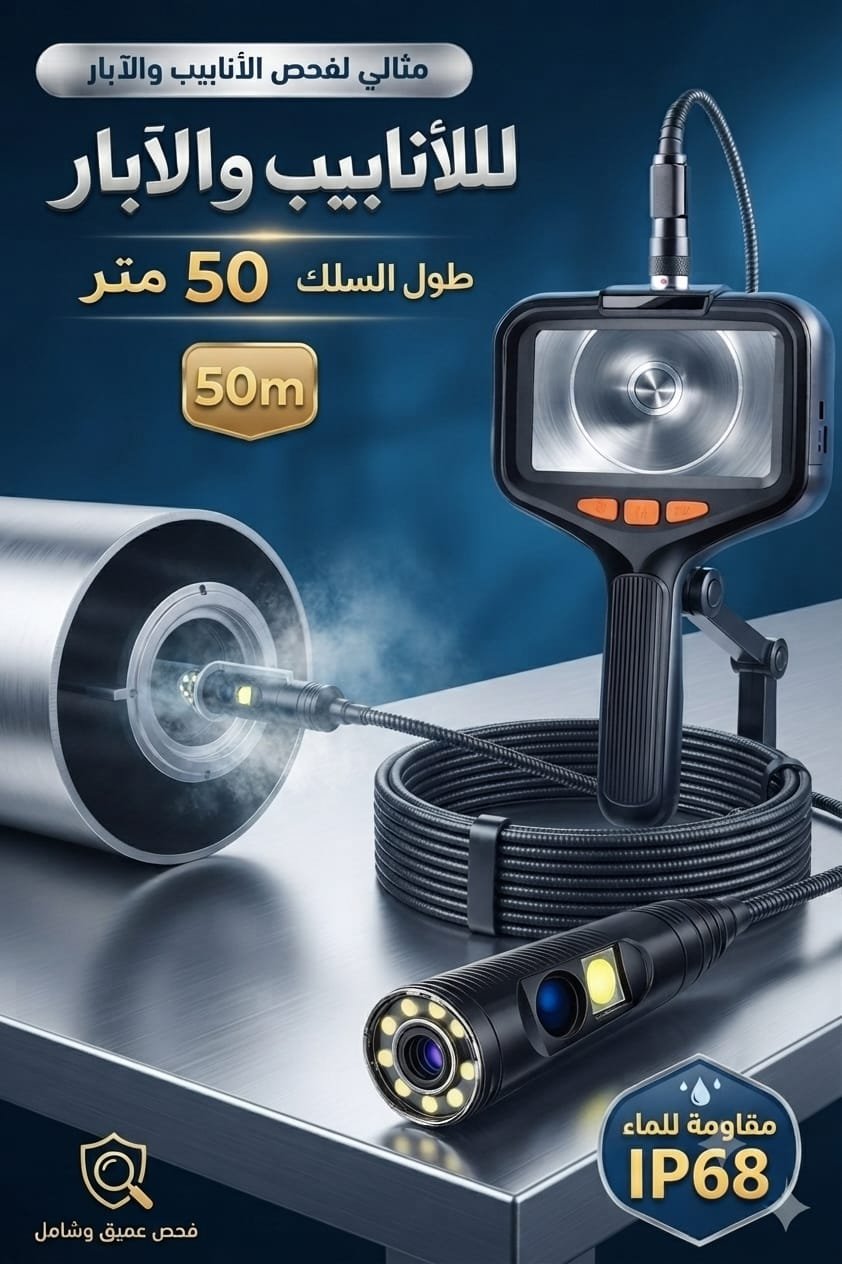 كاميرا فحص الأنابيب والآبار